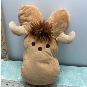 Peeps Brown Moose Bunny Plush 12 Inch Stuffed Animal Collectible Woodland Tan